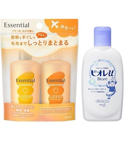 Amazon | 花王(Kao) エッセンシャル しっとりまとまる シャンプー